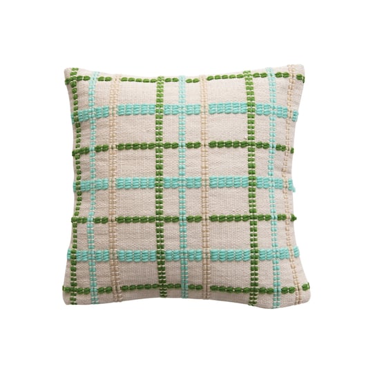 Hello Honey® 18" x 18" Square Woven Cotton & Wool Pillow